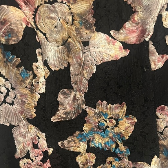 Mystic Floral Sequin Embroidered Bodycon Dress – Size S - Picture 3 of 4